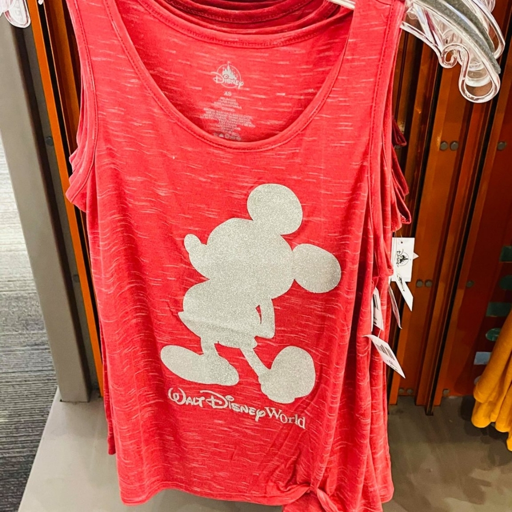 Red Walt Disney World tank top, New Summer 2021 style Mickey Mouse